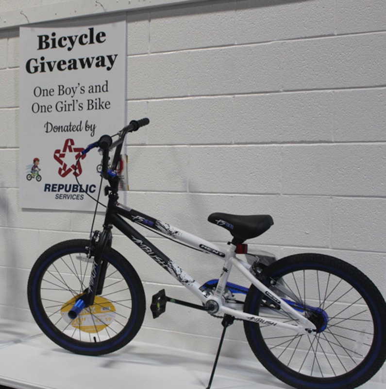 Bicycle Giveaway donated by Republic Services